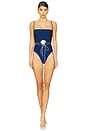 view 2 of 4 Hailey One Piece in Blue Opal