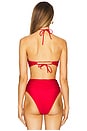 view 3 of 4 Joy Bikini Top in Scarlet Red
