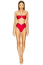 view 4 of 4 Joy Bikini Top in Scarlet Red