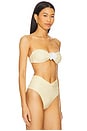 view 3 of 5 Callisto Bikini Top in Butter