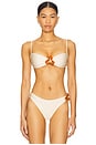 view 2 of 6 Cyra Bikini Top in Macademia