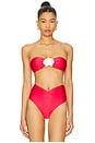 view 1 of 5 Callisto Bikini Top in Raspberry