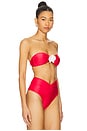 view 3 of 5 Callisto Bikini Top in Raspberry