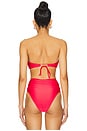 view 4 of 5 Callisto Bikini Top in Raspberry