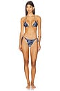 view 4 of 4 Khloe Bikini Bottom in Blue Print