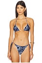 view 1 of 4 Jade Bikini Top in Blue Print
