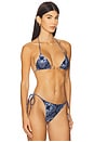 view 2 of 4 Jade Bikini Top in Blue Print