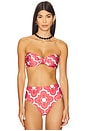 view 1 of 5 Barbara Bikini Top in Red Print