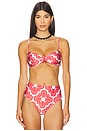 view 2 of 5 Barbara Bikini Top in Red Print