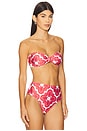 view 3 of 5 Barbara Bikini Top in Red Print