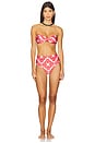 view 5 of 5 Barbara Bikini Top in Red Print