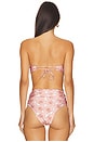 view 4 of 5 Anne Bikini Top in Pink Print