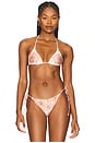 view 1 of 4 Daphne Bikini Top in Pink Print