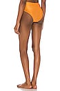 view 3 of 5 Amber High Rise Bikini Bottom in Orange
