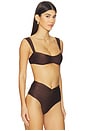 view 2 of 4 Aster Bikini Top in Espresso