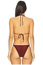 view 3 of 5 Marlin Triangle Bikini Top in Burgundy