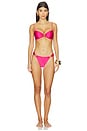 view 4 of 4 Juliette Bikini Bottom in Fuchsia