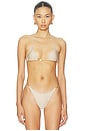 view 1 of 5 Marlin Triangle Bikini Top in Champagne