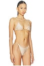 view 2 of 5 Marlin Triangle Bikini Top in Champagne