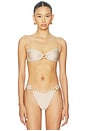 view 2 of 5 HAUT DE MAILLOT DE BAIN FORME BANDEAU NYX in Champagne