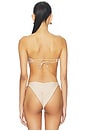 view 4 of 5 HAUT DE MAILLOT DE BAIN FORME BANDEAU NYX in Champagne