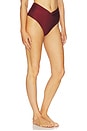 view 2 of 4 Claire Bikini Bottom in Burgundy