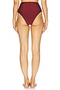 view 3 of 4 Claire Bikini Bottom in Burgundy