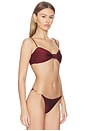 view 3 of 5 TOP BIKINI BANDA MAREN in Burgundy