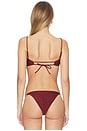 view 4 of 5 TOP BIKINI BANDA MAREN in Burgundy