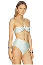 view 2 of 4 LAUREL 비키니 탑 in Aqua Blue