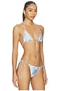 view 2 of 4 TOP BIKINI VIVIENNE in Aqua Shell Print