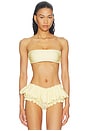 view 1 of 4 HAUT DE MAILLOT DE BAIN FORME BANDEAU RENU in Butter
