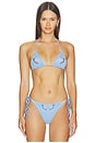 view 1 of 5 Avery Bikini Top in Blue Dove