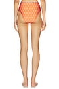 view 3 of 4 BAS DE MAILLOT DE BAIN ÉCHANCRÉ SUR LES CUISSES LENA in Orange Mosaic Print