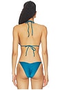 view 3 of 4 Alexander Bikini Top in Blue Teal