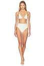 view 4 of 5 Sora Bikini Bottom in Cream