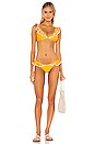 view 4 of 4 Sahara Ruffle Bikini Top in Yellow Mustard