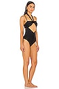 view 3 of 4 Noir Anglique Cutout One Piece in Black