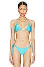 view 1 of 4 Jade Bikini Top in Turquoise
