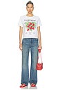 view 5 of 4 T-SHIRT CALIFORNIA STRABERRIES in White