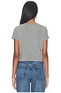 view 4 of 4 Red Game Day Tiny Tee in Heather Grey