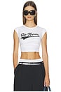 view 1 of 4 Black Go Team Tiny Tee in White