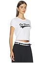 view 2 of 4 Black Go Team Tiny Tee in White
