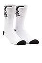 view 3 of 4 3 PAIRES DE CHAUSSETTES STOCK in White, Black, Black/White