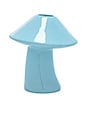 view 1 of 4 Mushroom Ceramic Vase in Blue