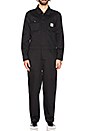 view 2 of 4 Herringbone Coverall in Black
