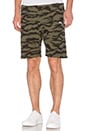 view 1 of 3 Stock Fleece Shorts in Camo