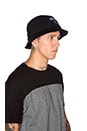 view 3 of 4 Terry Stock Lock Bucket Hat in Black