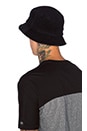 view 4 of 4 Terry Stock Lock Bucket Hat in Black
