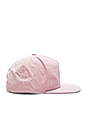 view 2 of 3 Reflective Tape Snapback in Pink